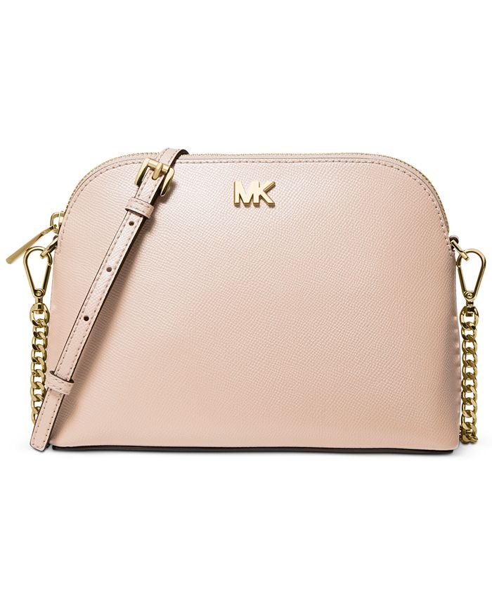 Michael kors large on sale crossgrain leather dome crossbody