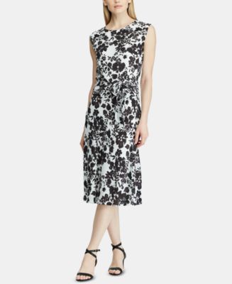Lauren Ralph Lauren Floral-Print Fit & Flare Dress - Macy's