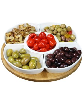 Elama Signature 12 1/4" 6 Piece Lazy Susan Appetizer