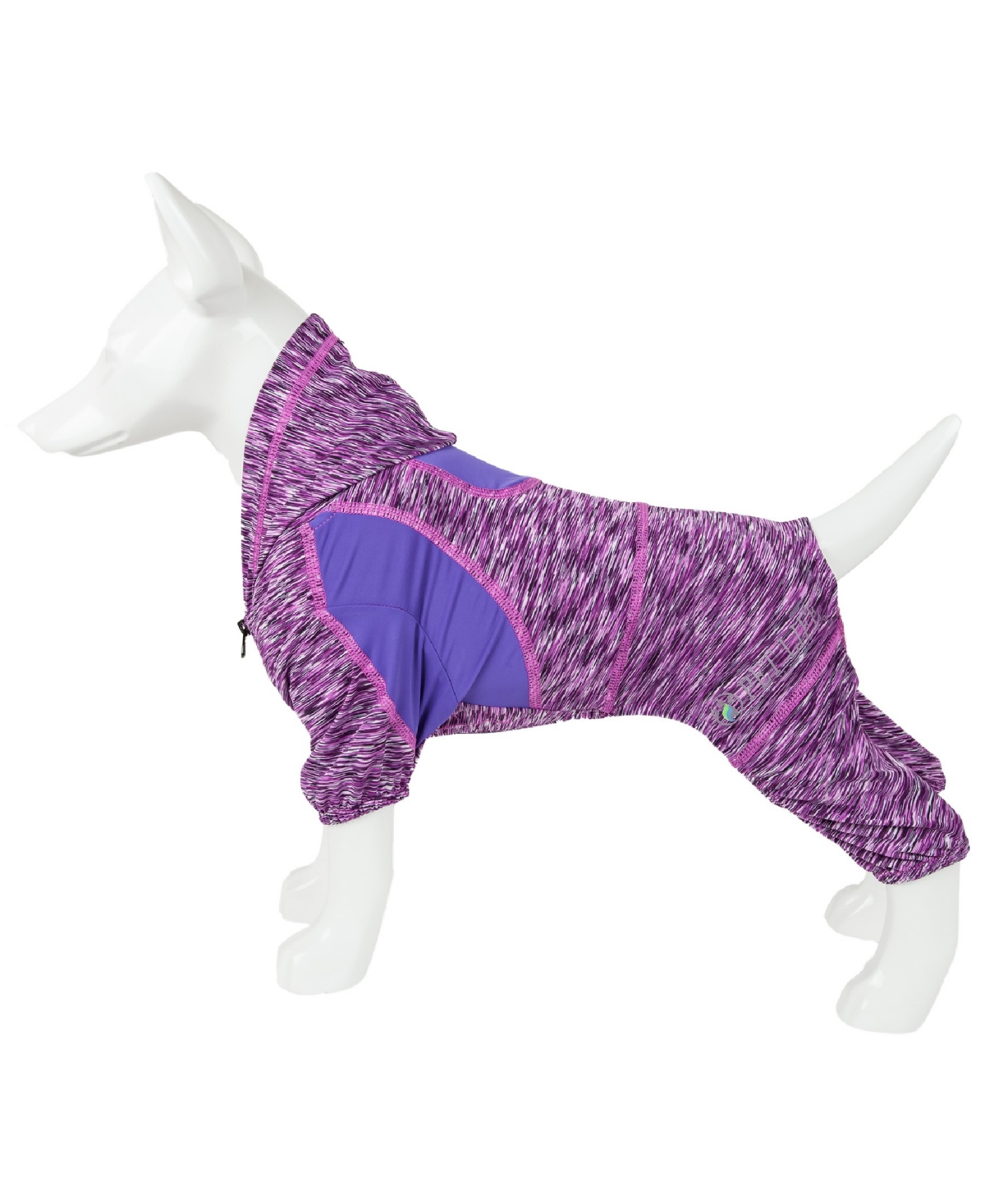 Pet Life Active 'Downward Dog' Performance Two Toned Full Body Warm Up Hoodie