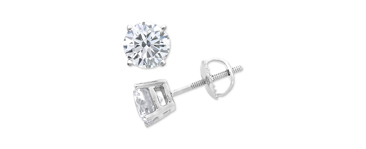 Diamond Stud Earrings (1/10 ct. t.w.) in 10k Gold,or Rose Gold - White Gold