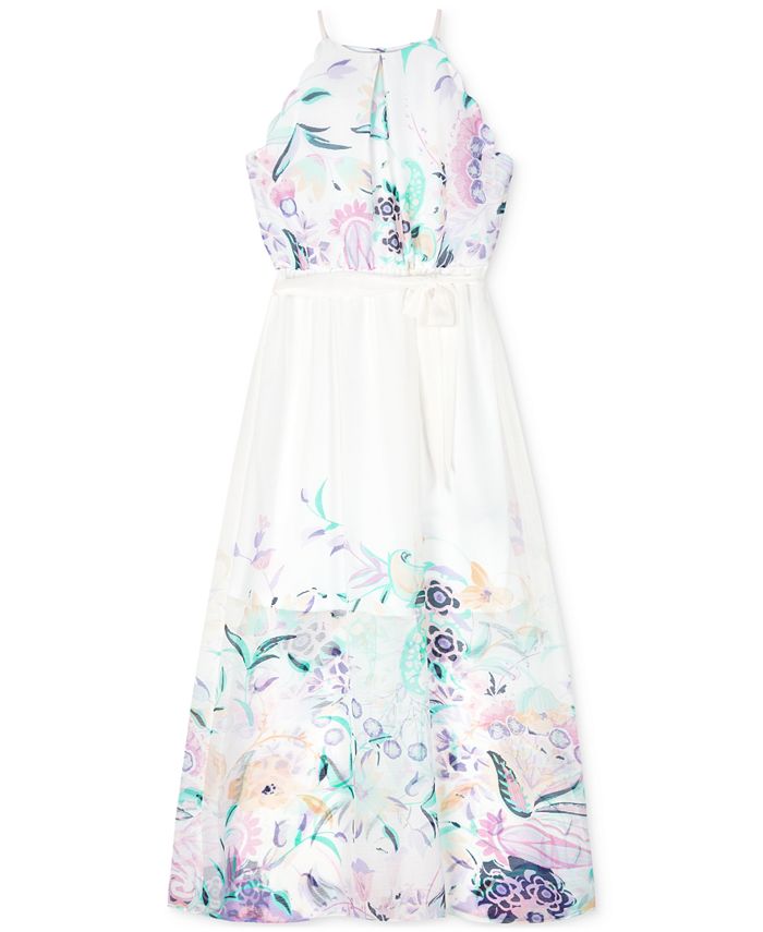 BCX Big Girls Plus Size Printed Scalloped Maxi Dress Macy s