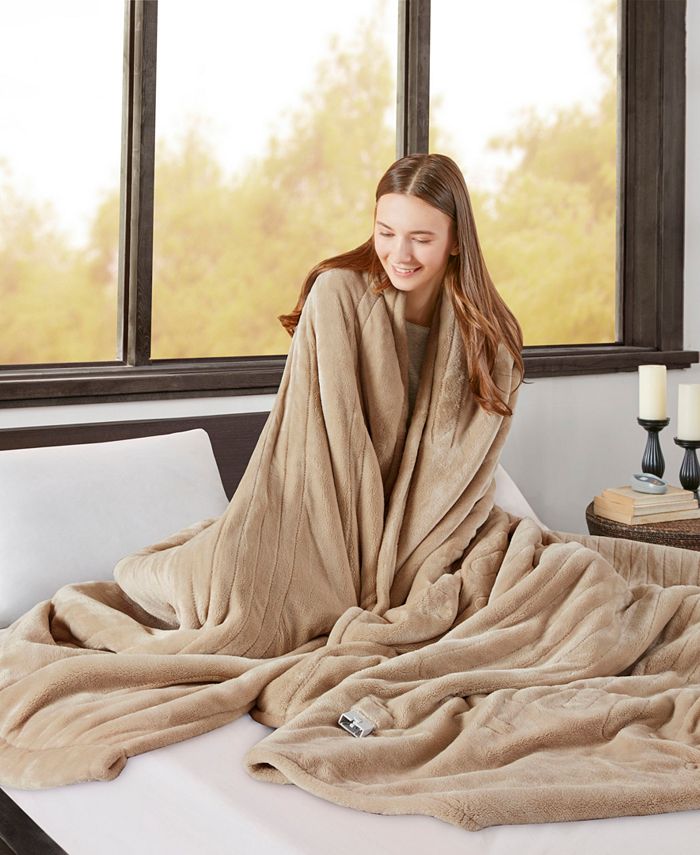 Beautyrest Microlight Berber Twin Electric Blanket & Reviews Blankets