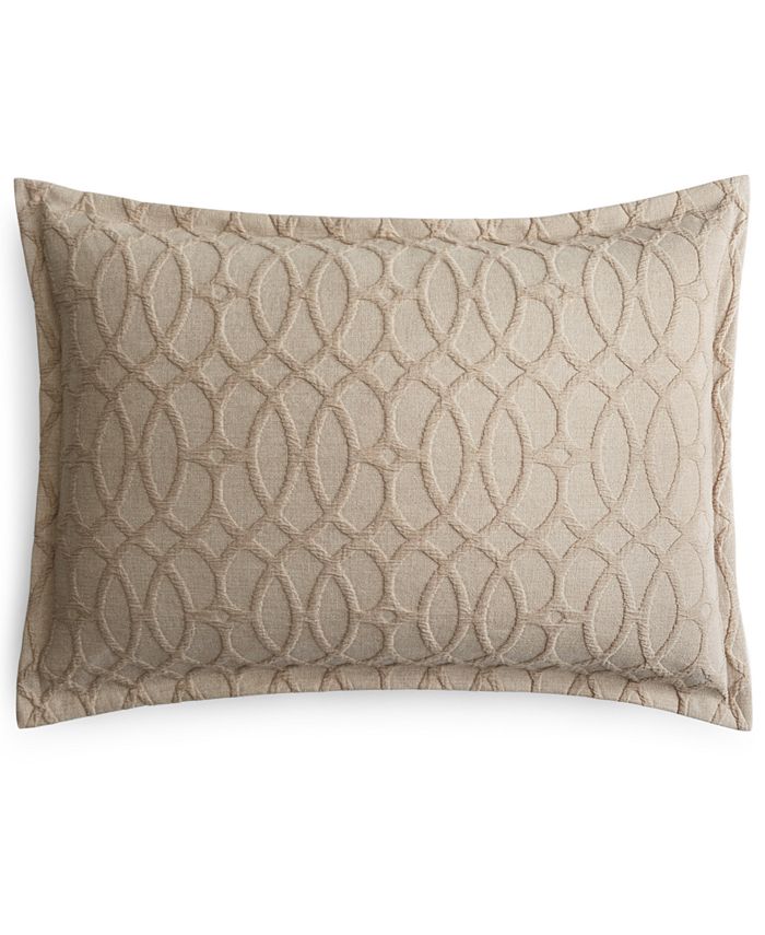 Hotel Collection CLOSEOUT! Interlock Cotton King Sham, Created for Macy