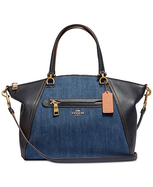 COACH Denim Prairie Satchel & Reviews Handbags & Accessories Macy's