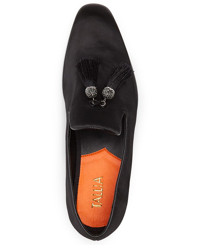 tallia men's eduardo velvet tassel loafers