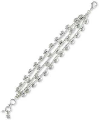 Lucky Brand - Silver-Tone Scallop Link Bracelet