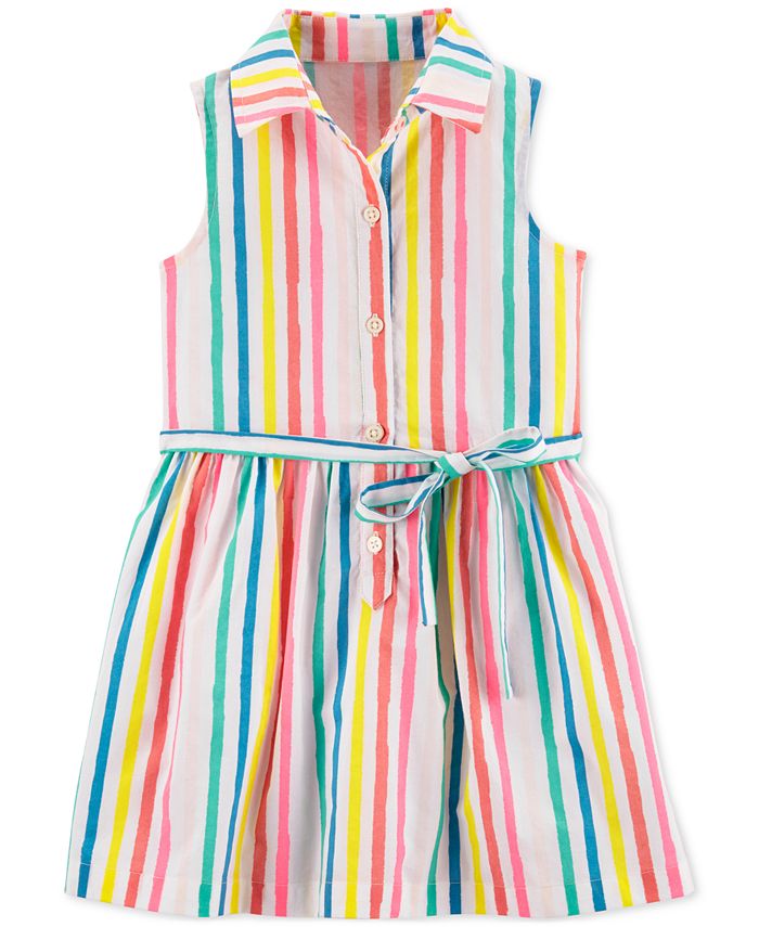 Carter's Toddler Girls Multicolor Striped Cotton Sundress - Macy's