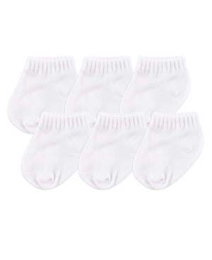 Luvable Friends No-Show Socks 6-Pack One Style 0-24 Months