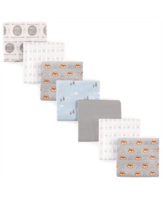 Luvable Friends Boys Essential 7-Pack Flannel Blankets - Wild Free 16$