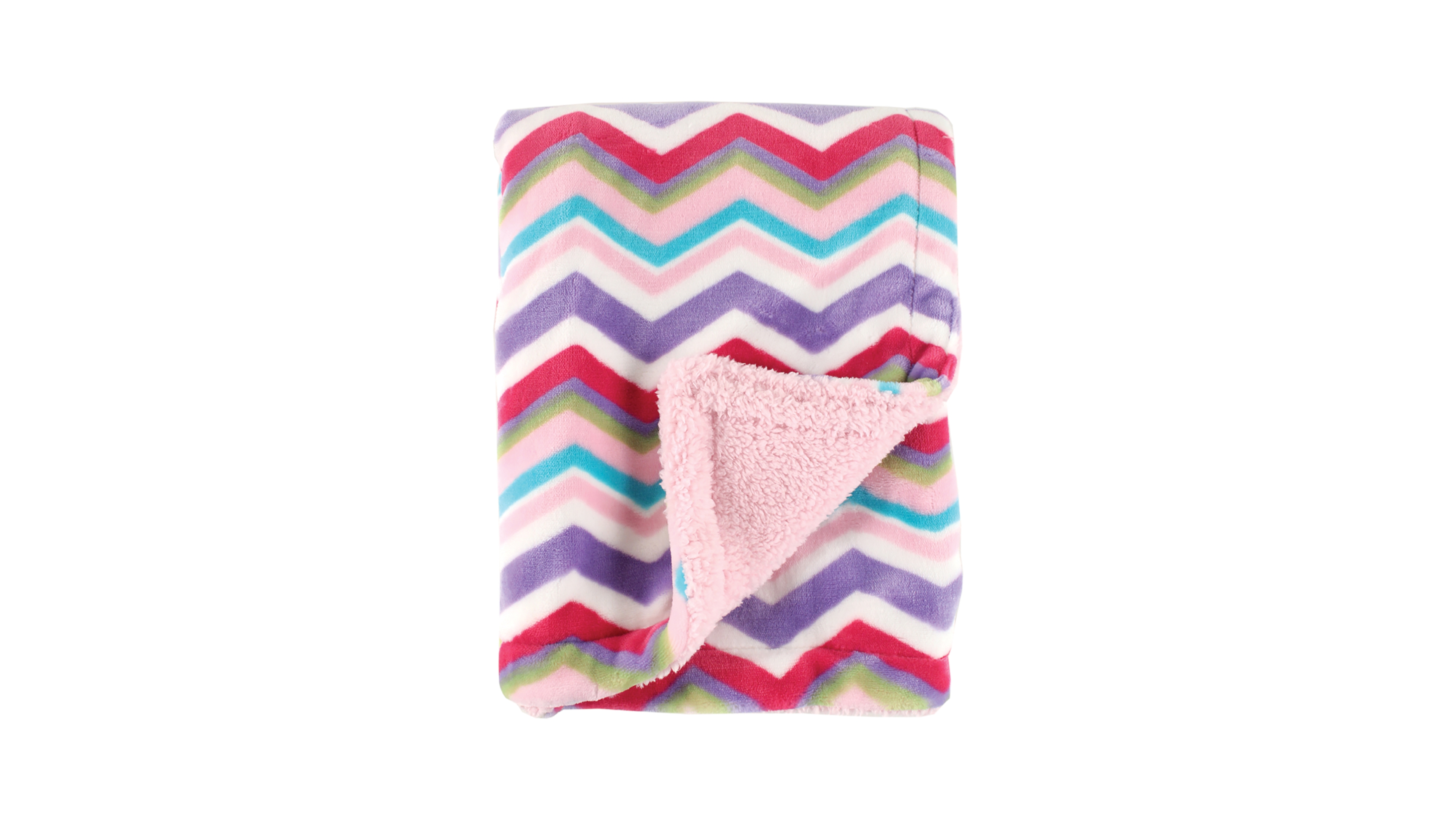 Hudson Baby Infant Boy Plush Blanket with Faux Shearling Back