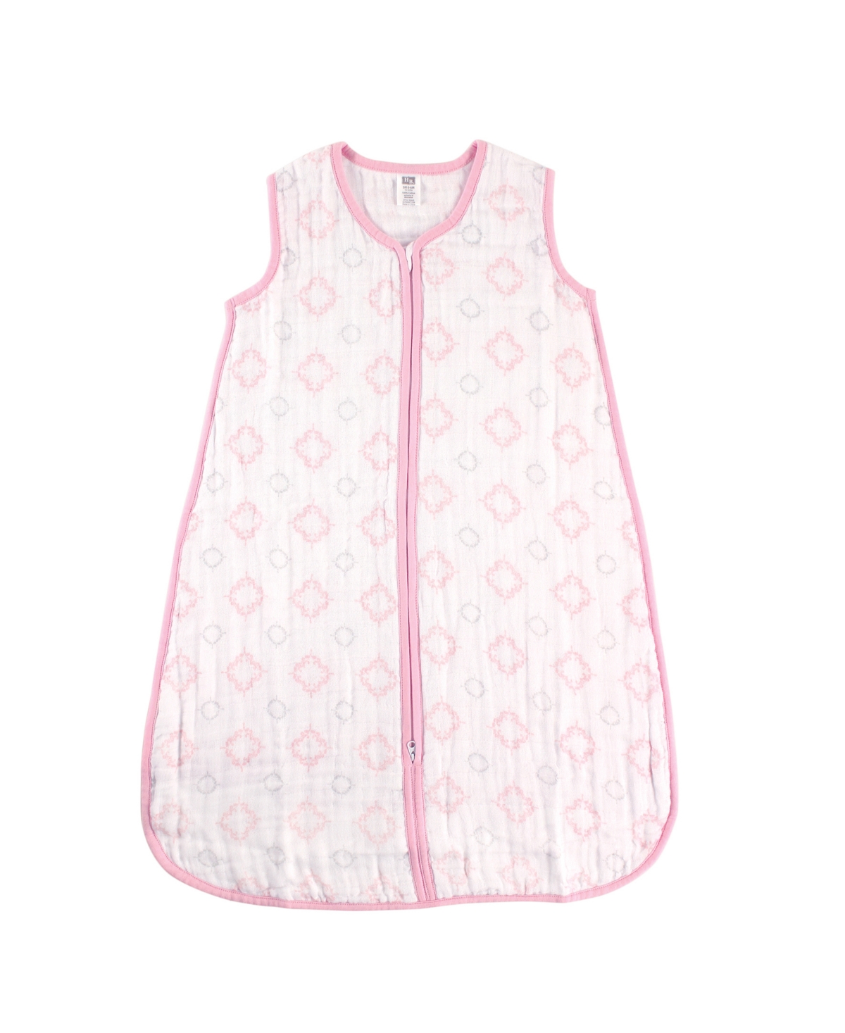 Hudson Baby Baby Girls Muslin Cotton Sleeveless Wearable Sleeping Bag, Sack, Blanket,- Damask