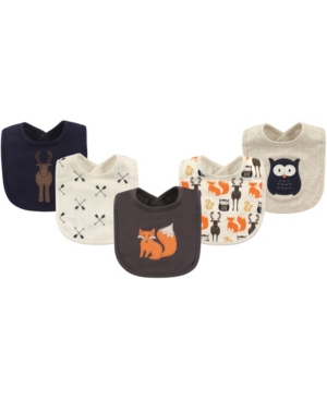 Hudson Baby Drooler Bibs 5-Pack One Size