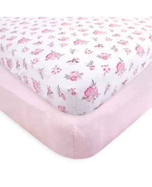 Hudson Baby Fitted Crib Sheets 2-Pack One Size