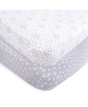 Hudson Baby Fitted Crib Sheets 2-Pack One Size