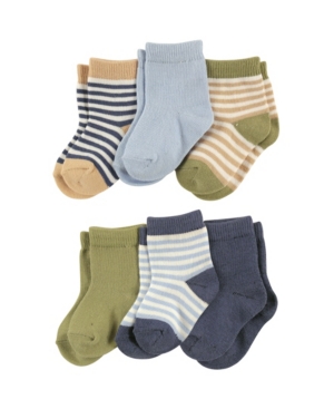 Touched By Nature Organic Cotton Socks 6-Pack 0-24 Months