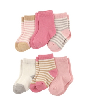 Touched By Nature Organic Cotton Socks 6-Pack 0-24 Months