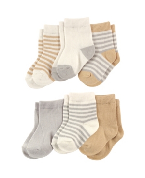 Touched By Nature Organic Cotton Socks 6-Pack 0-24 Months