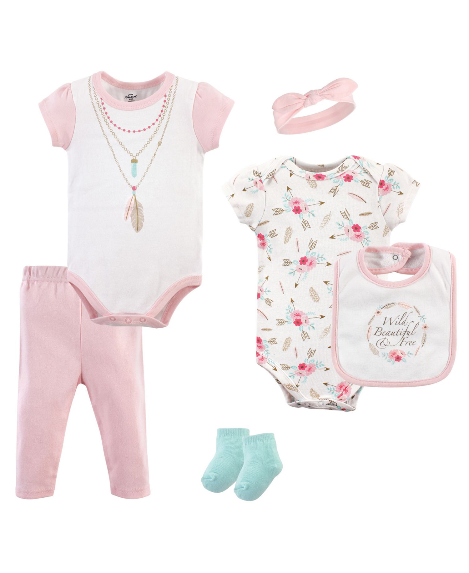 Baby Girls Treasure Layette Multi-Piece Layette Set