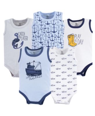 Yoga Sprout Baby Girls All-Day Cotton Bodysuits - Fisherman 23$