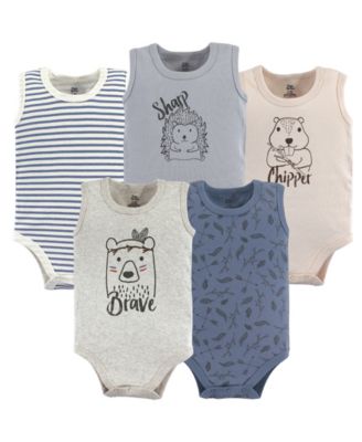 Yoga Sprout Baby Boy Cotton Bodysuits 5pk Adventure - Wild Woodland 23$