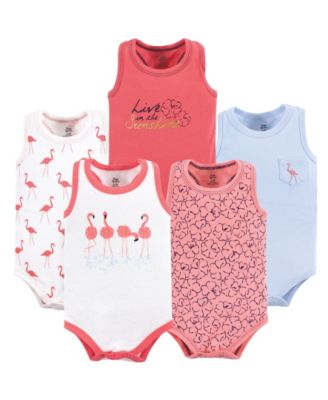 Yoga Sprout Baby Boy Cotton Bodysuits 5pk Adventure - Flamingo 23$