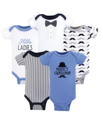Baby Boys Hudson Essential Cotton Bodysuits 5-Piece Set