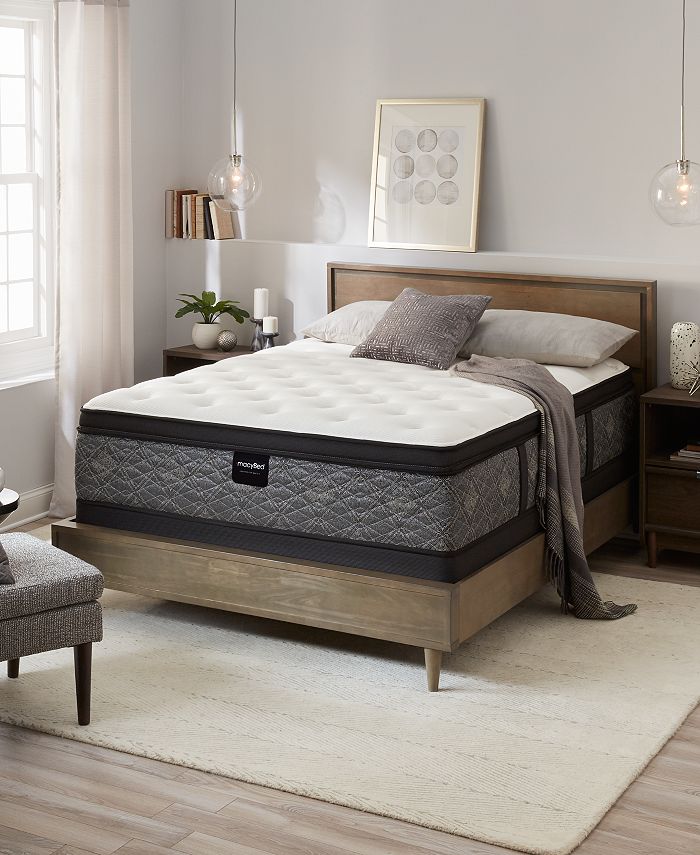 MacyBed by Serta Resort 13" Plush Euro Pillow Top Mattress Full, Created for Macy's Macy's