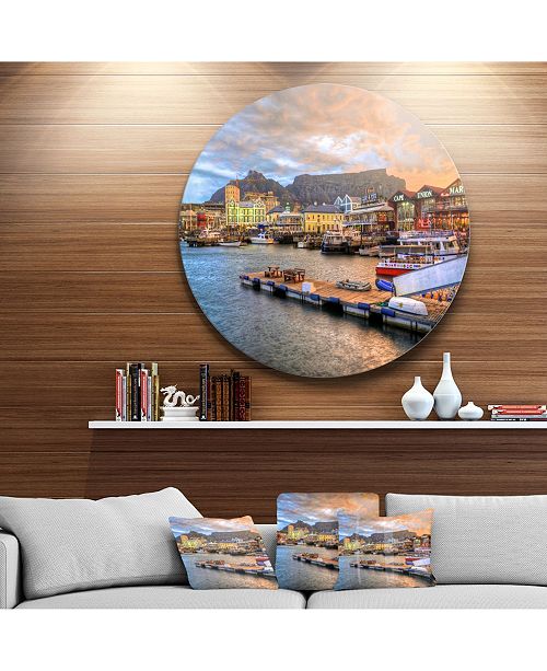 Design Art Designart Cape Town Waterfront At Sunset Modern