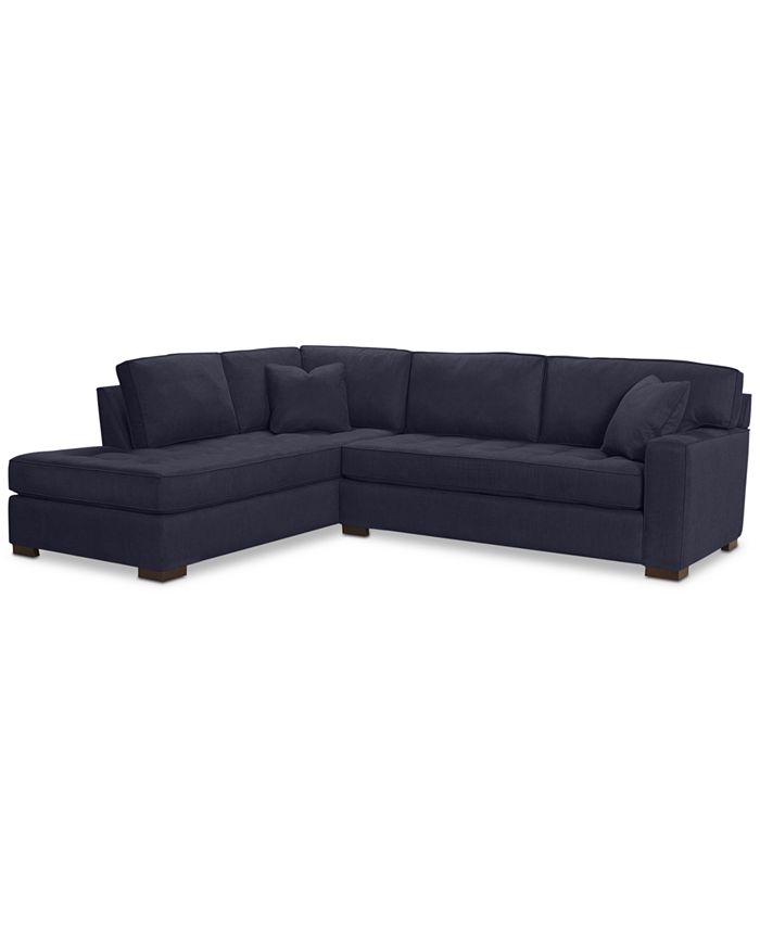 Furniture Dartford 114" 2Pc. Fabric Sectional Custom Colors, Created