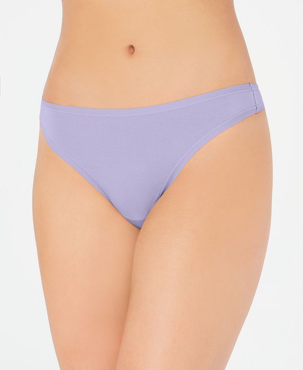 Charter Club Supima Cotton Thong Underwear, Created for Macy's