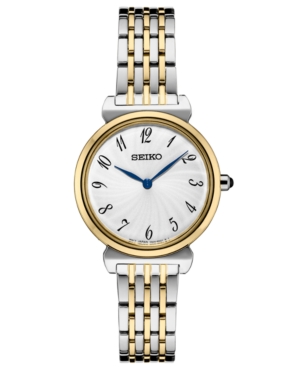 image of Seiko Women-s Essential Two-Tone Stainless Steel Bracelet Watch 29.6mm