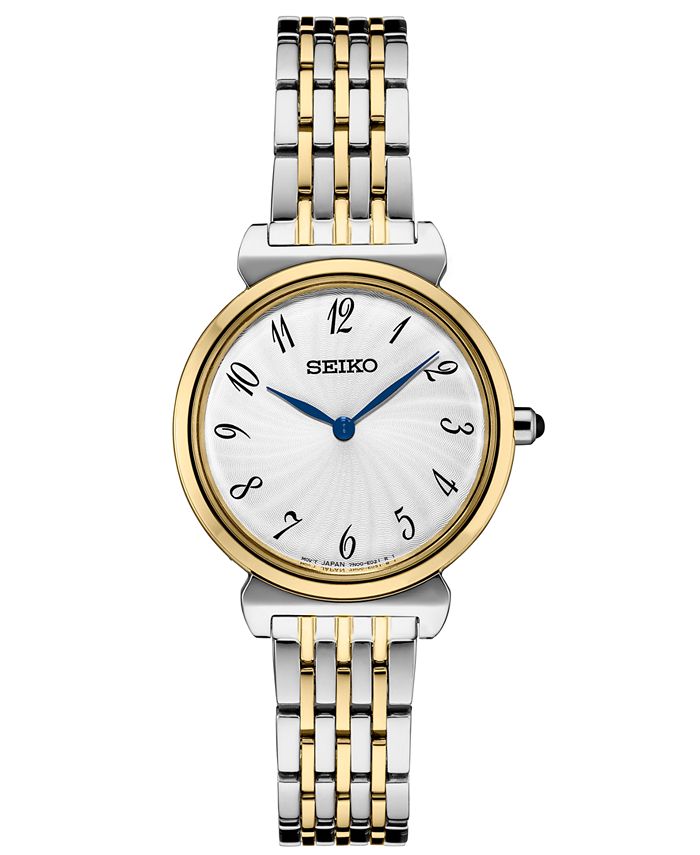 Seiko Women s Essential Two Tone Stainless Steel Bracelet Watch