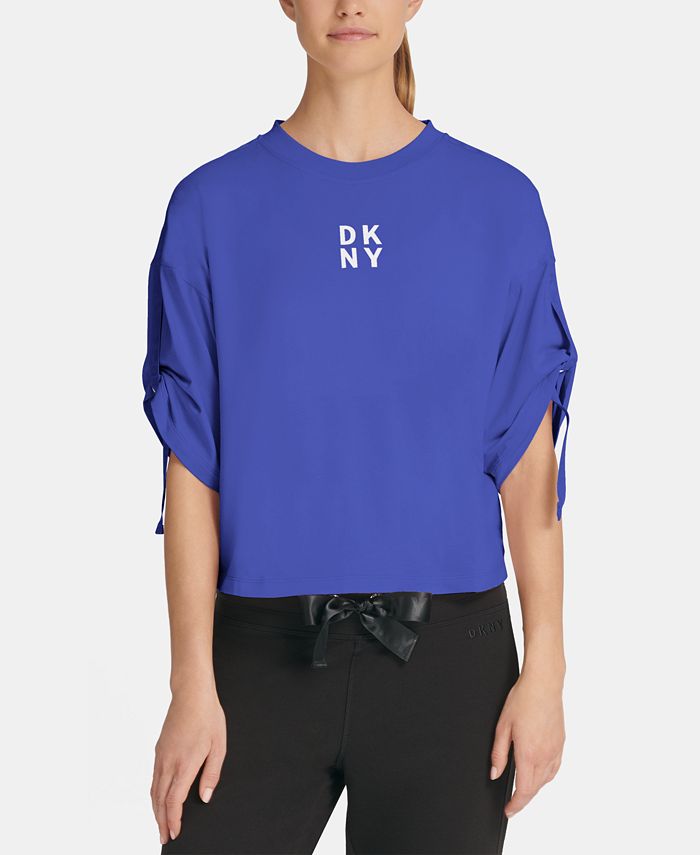 DKNY Sport Relaxed AdjustableSleeve Top Macy's