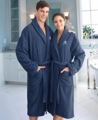 100% Turkish Cotton Personalized Unisex Herringbone Bath Robe