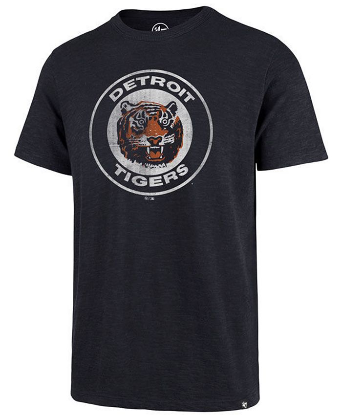 Detroit Tigers Men's 47 Brand Vintage White Scrum T-Shirt Tee