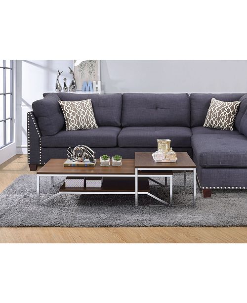 Acme Furniture Broadus Nesting Table Set & Reviews Furniture Macy's