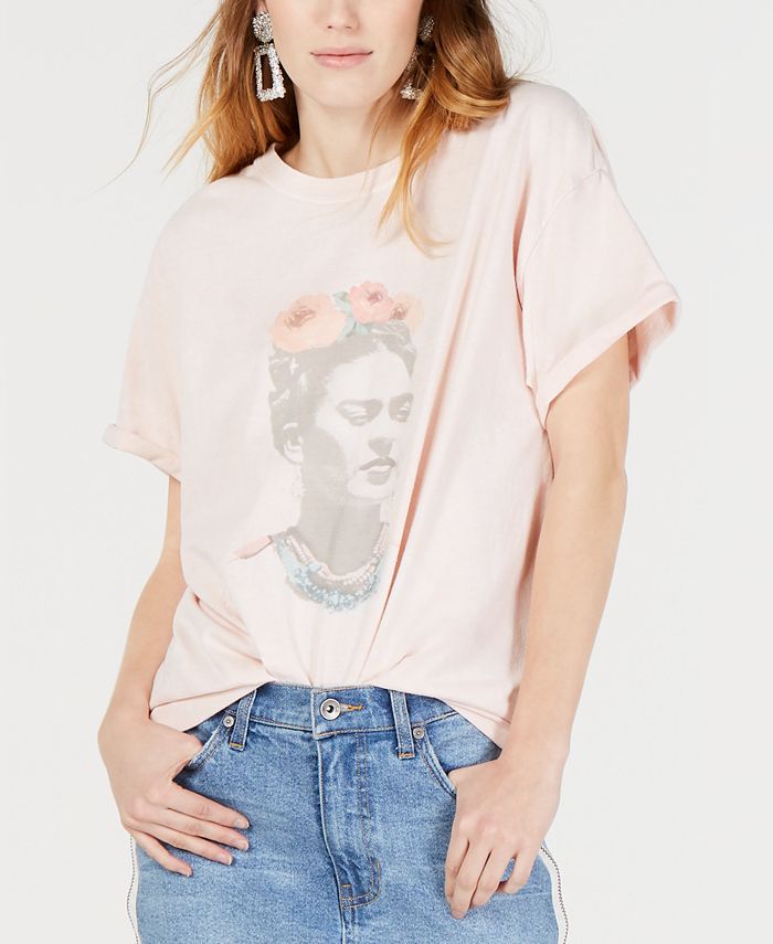 True Vintage Cotton Frida-Graphic T-Shirt & Reviews - Tops - Juniors ...