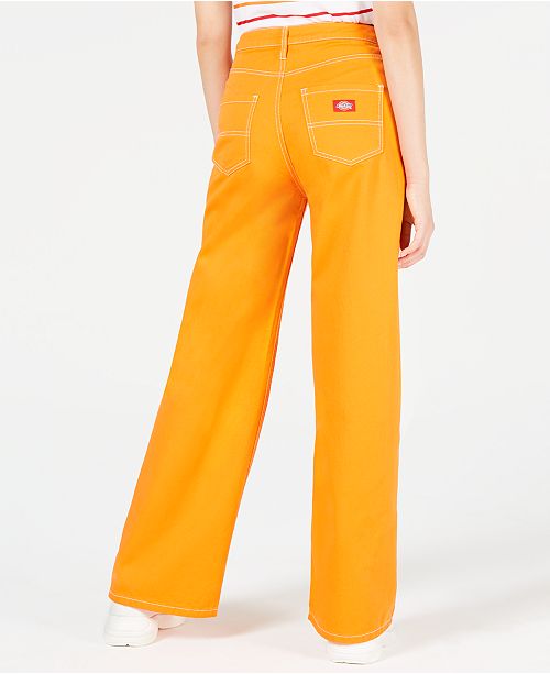 Dickies Cotton High-Waisted Wide-Leg Jeans & Reviews - Leggings & Pants 