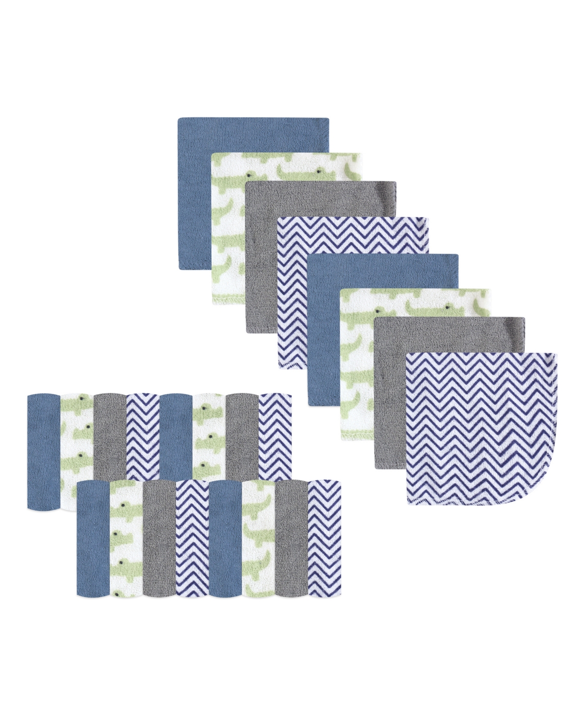 Luvable Friends Baby Boys Super Soft Bundle Washcloths, Airplane, One Size