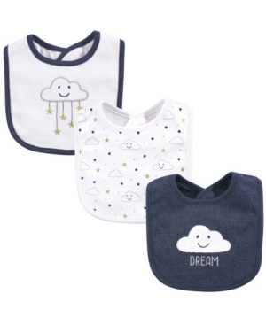 Hudson Baby Unisex Cotton Drooler Bibs 3 Pack One Size
