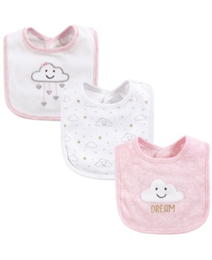 Hudson Baby Unisex Cotton Drooler Bibs 3 Pack One Size
