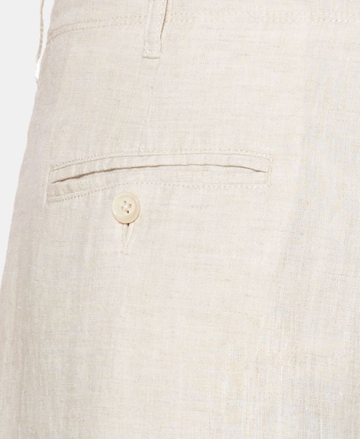Men's Regular-Fit Linen Drawstring Pants