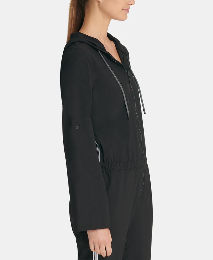 DKNY Sport Hooded Jumpsuit, Created for Macy's - Macy's
