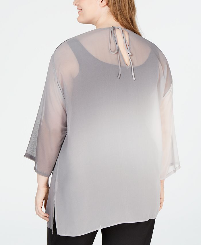 Eileen Fisher Plus Size Silk Tunic Macy's
