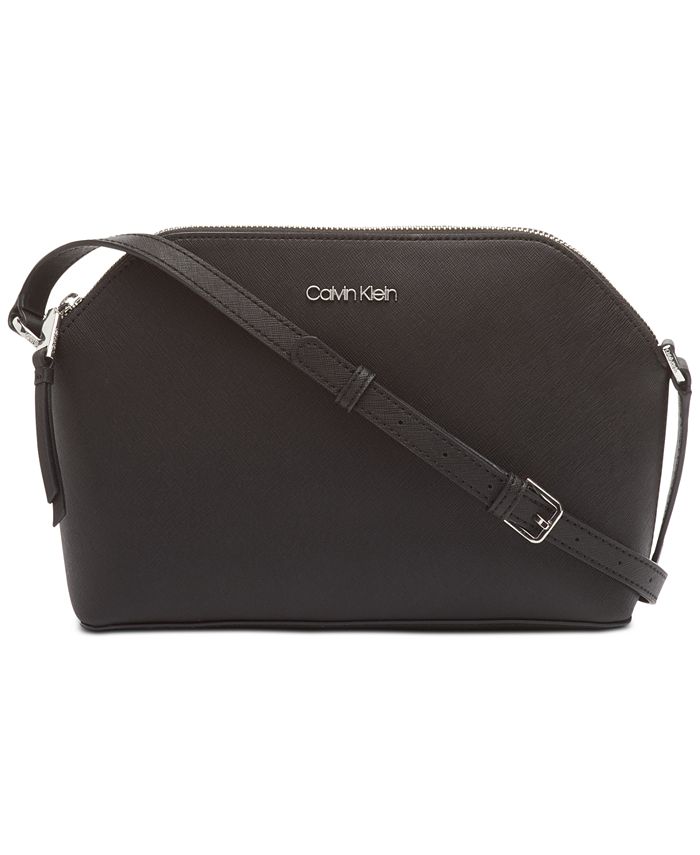 Calvin Klein Mercy Leather Crossbody & Reviews - Handbags & Accessories ...
