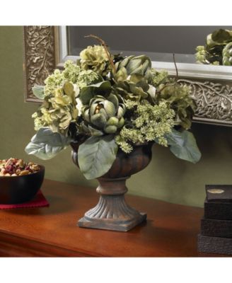Artichoke Centerpiece Silk Flower Arrangement