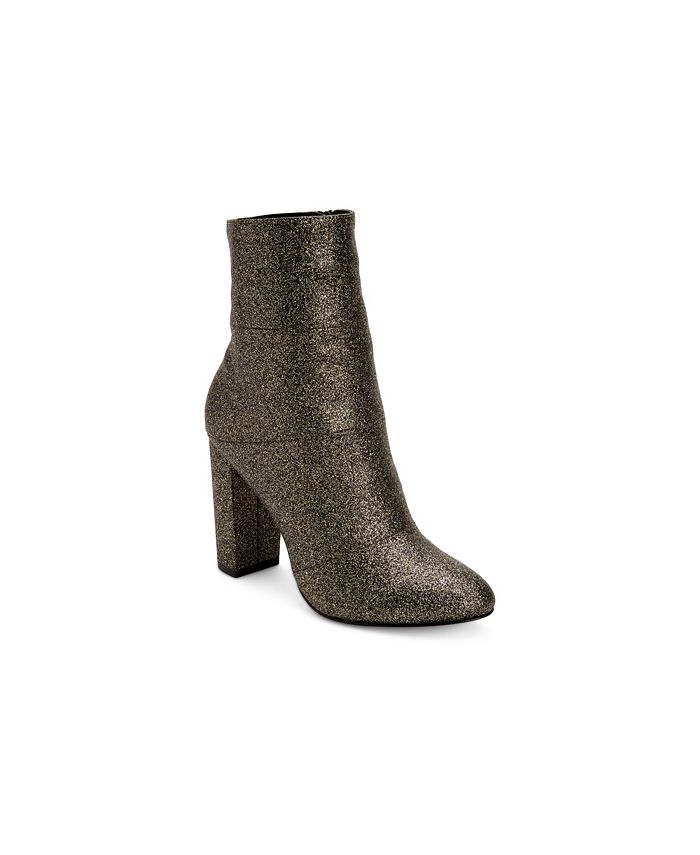 BCBGeneration Coral Glitter Booties Macy s