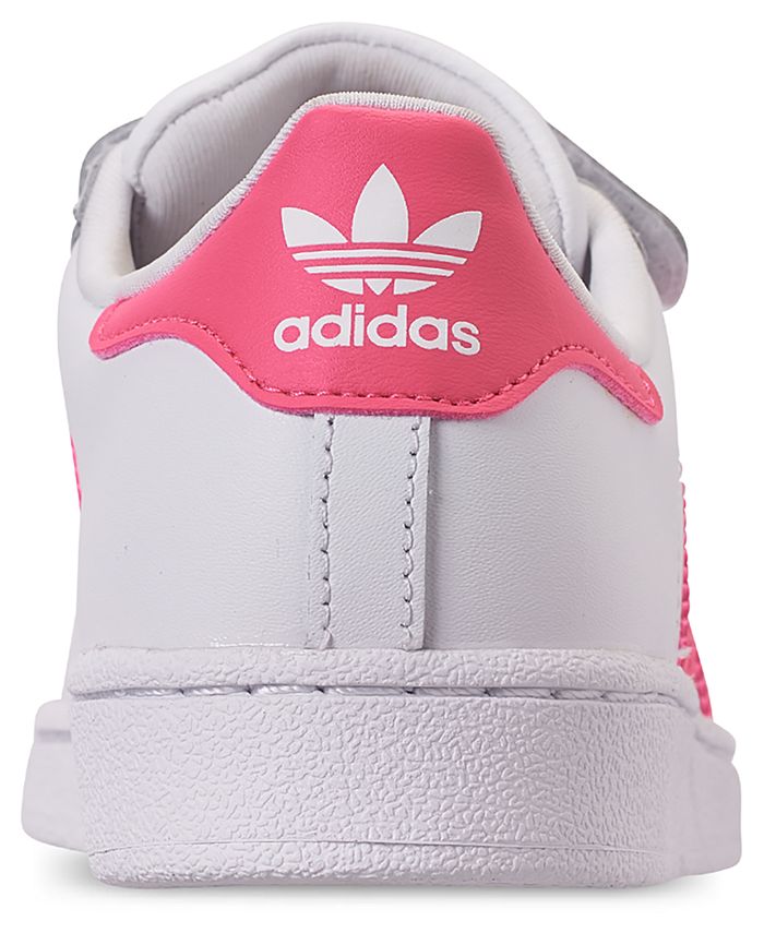 adidas Little Girls' Originals Superstar Casual Sneakers from Finish