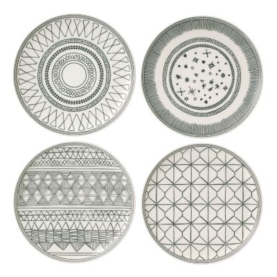 ED Ellen Degeneres - Plate 8" Set/4 Mixed